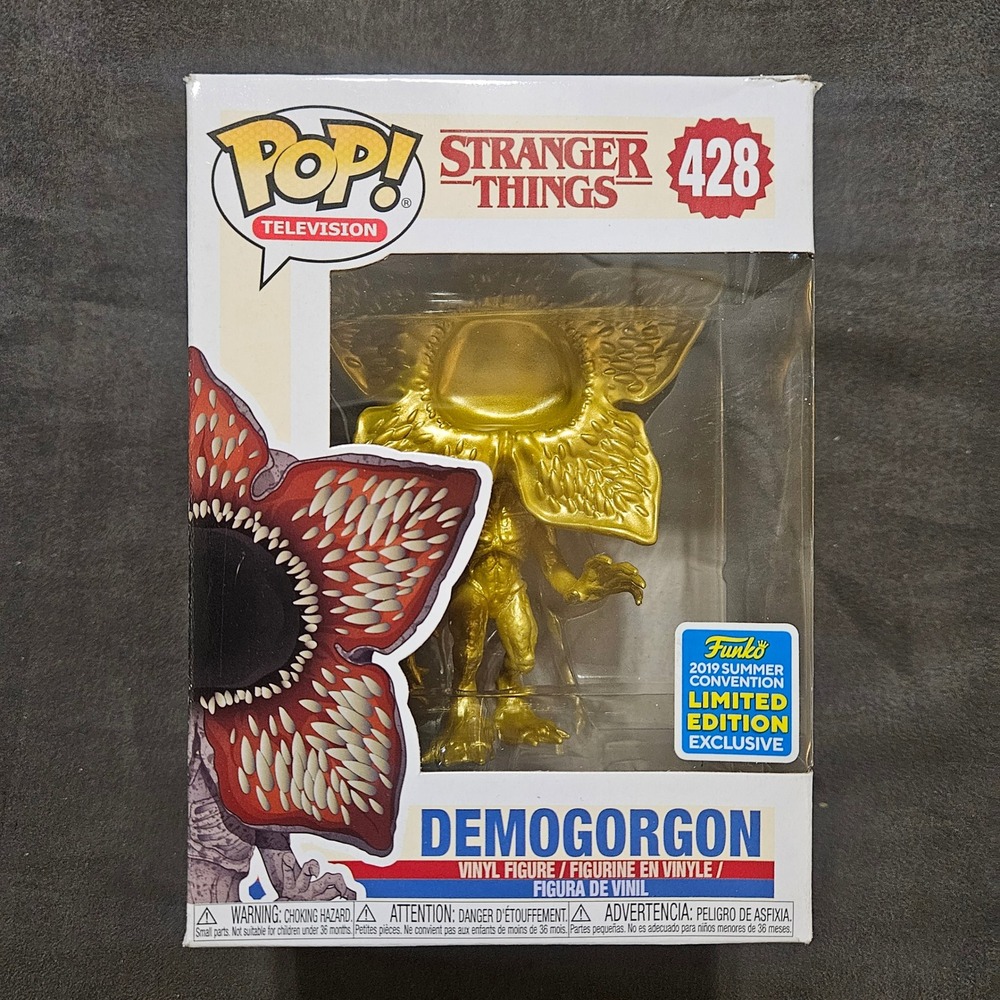 Funko‎ Pop Stranger Things Demogorgon 428 Gold 2019 Summer Convention Exclusive